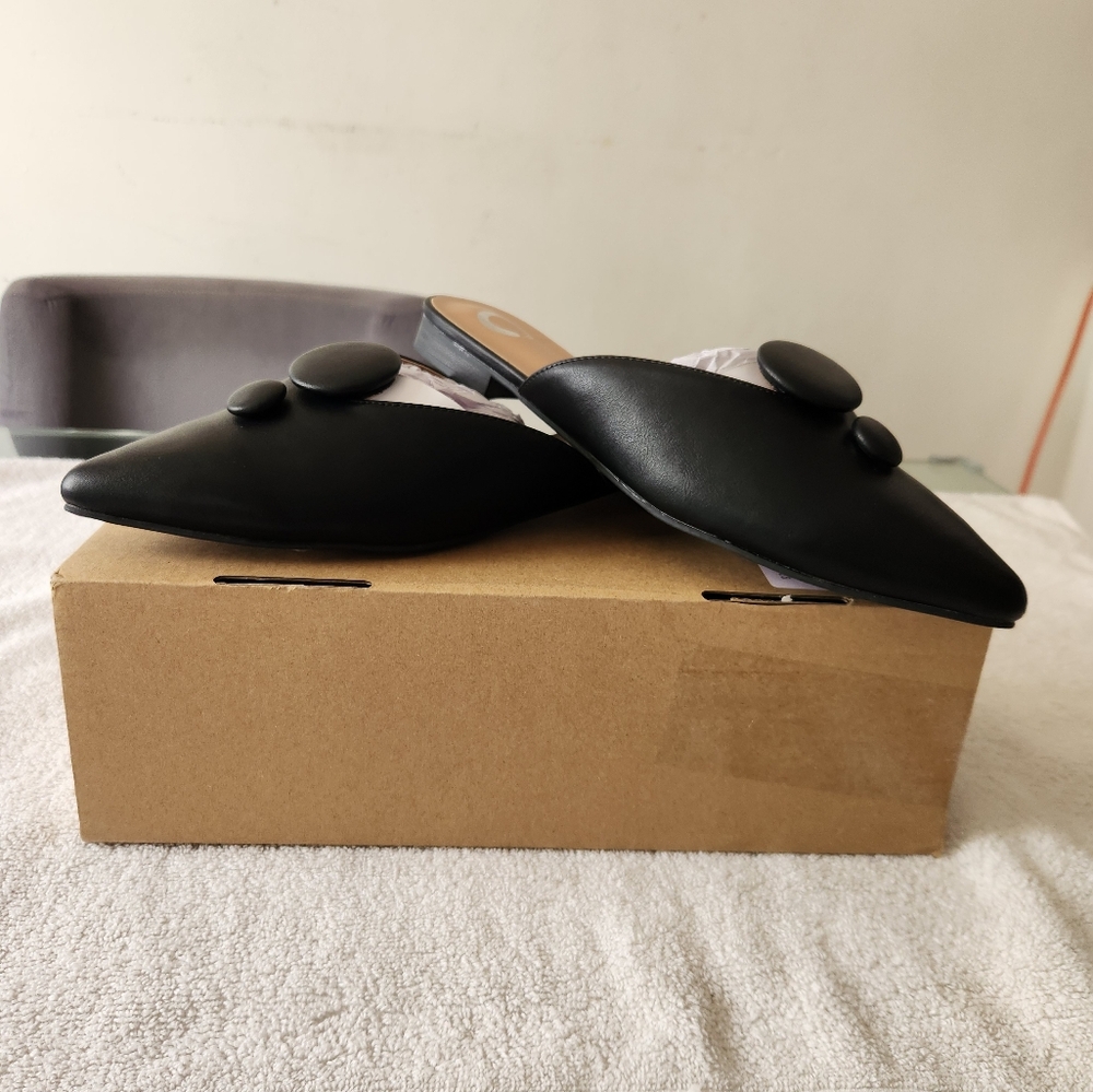 Mallorie Black Mules - Picture 3 of 3